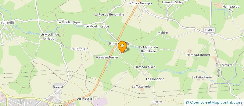 localisation de l'entreprise C.A. BASTIEN à BENOITVILLE