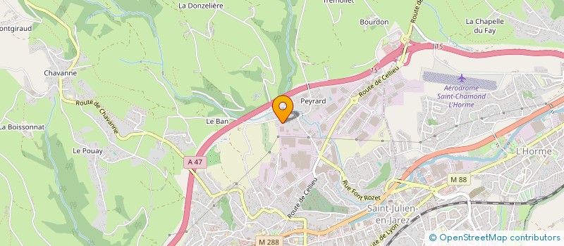 localisation de l'entreprise C.A. BIO à SAINT-CHAMOND