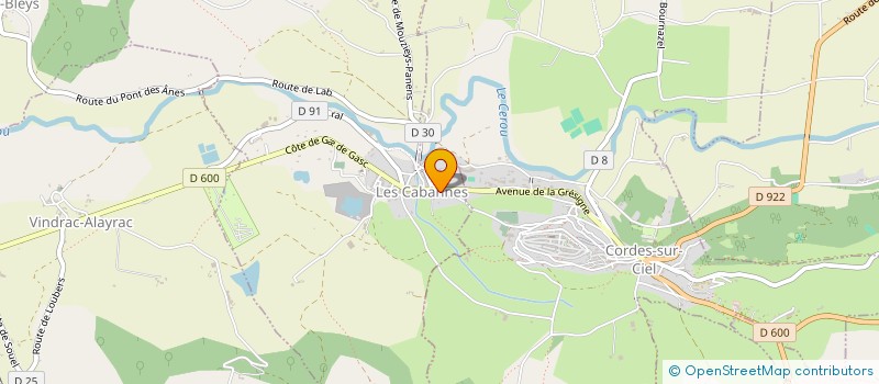 localisation de l'entreprise C.A.C  LES CABANNES