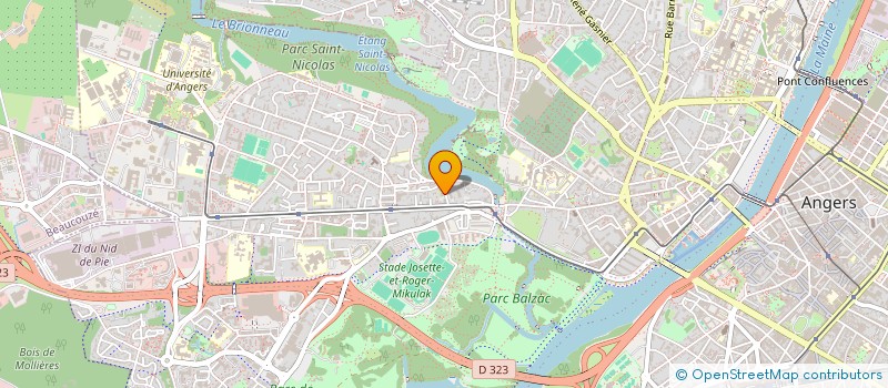 localisation de l'entreprise C.A.C.49 à ANGERS