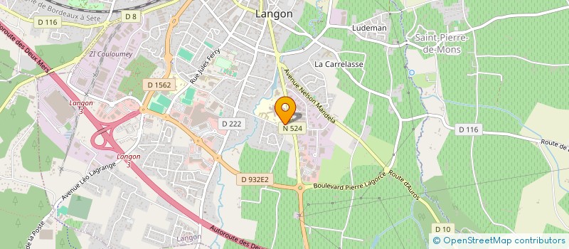 localisation de l'entreprise C.A.C CUISINES à LANGON