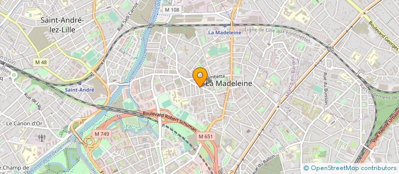 localisation de l'entreprise C.A.C.E. à LA MADELEINE