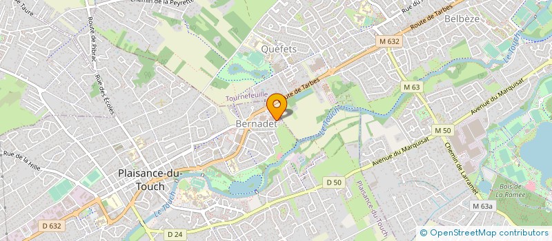 localisation de l'entreprise C.A.C.E COIFF.  PLAISANCE-DU-TOUCH