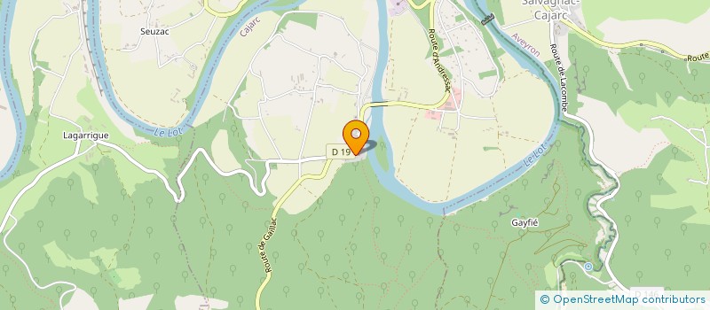 localisation de l'entreprise C.A.C.L.  CAJARC