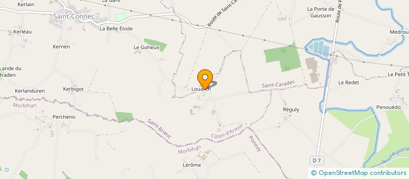 localisation de l'entreprise C.A.C.P.  SAINT-CONNEC