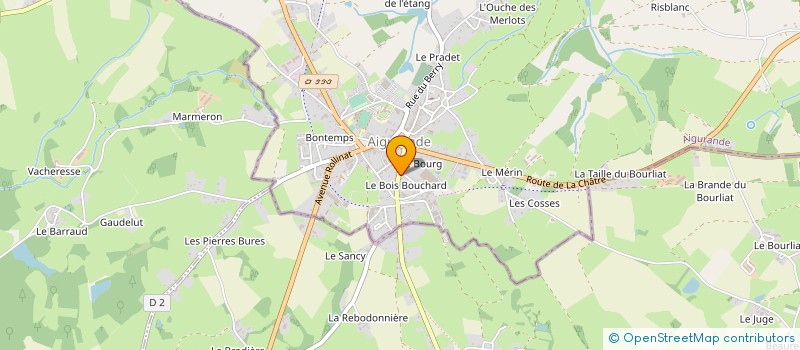 localisation de l'entreprise C.A.C.Q INVEST à AIGURANDE