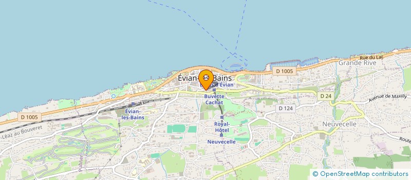 localisation de l'entreprise C.A COIFFURE à EVIAN-LES-BAINS
