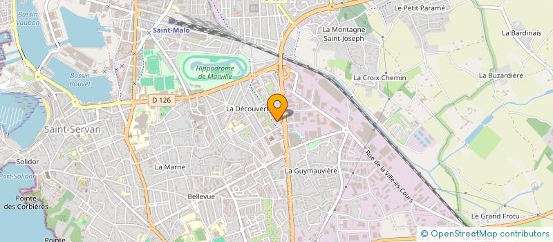 localisation de l'entreprise C.A. COURS  SAINT-MALO