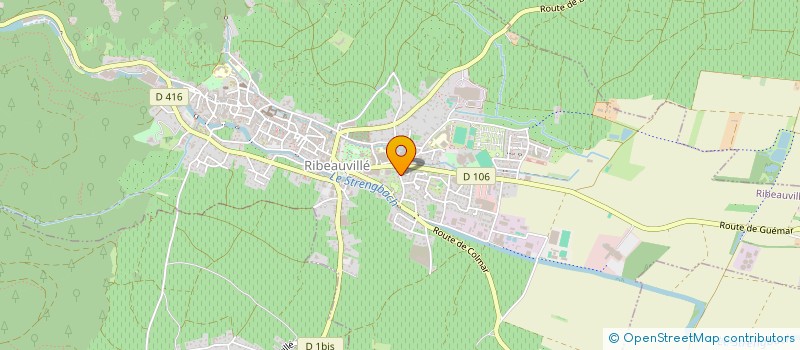 localisation de l'entreprise C.A.D.  RIBEAUVILLE