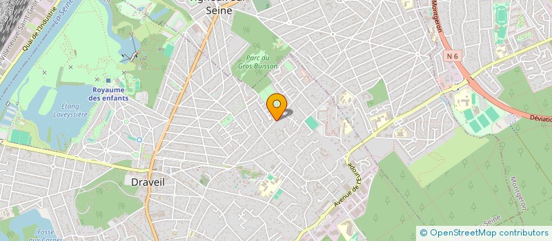 localisation de l'entreprise C.A.D.B à DRAVEIL