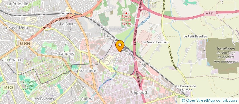 localisation de l'entreprise C.A.D.E. à CLERMONT-FERRAND