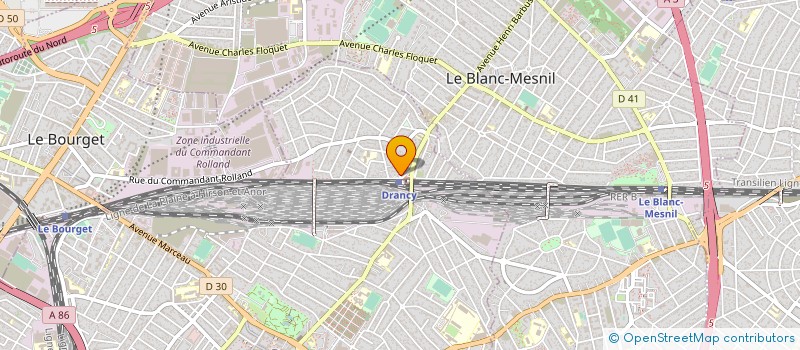 localisation de l'entreprise C.A.D.E.C CABINET ASSISTANCE POUR LE DEVELOPPEMENT ECONOMIQUE ET COMMERCIAL  DRANCY