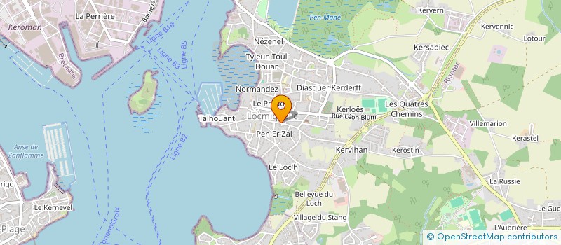 localisation de l'entreprise C A D I à LOCMIQUELIC