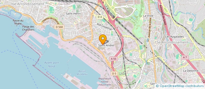 localisation de l'entreprise C.A.D.V.C à MARSEILLE