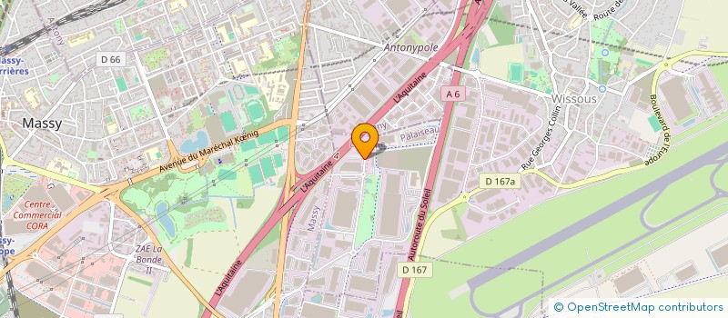 localisation de l'entreprise C.A.E - DATA à WISSOUS