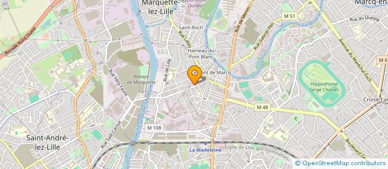 localisation de l'entreprise C A E FANNY BRIOIS à MARCQ EN BAROEUL