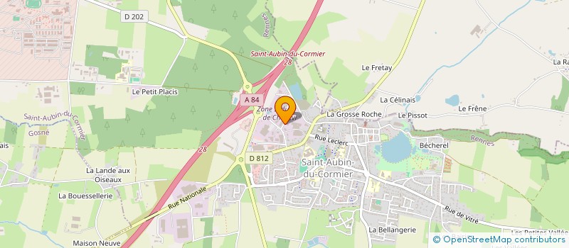 localisation de l'entreprise C.A.E.L.  SAINT-AUBIN-DU-CORMIER