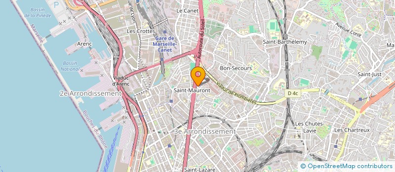 localisation de l'entreprise C.A.E.T. à MARSEILLE