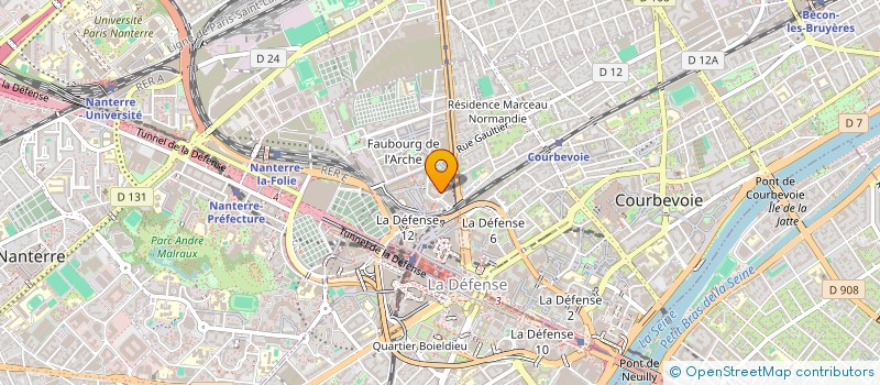 localisation de l'entreprise C & A FRANCE à COURBEVOIE