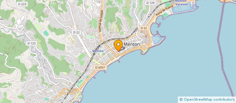 localisation de l'entreprise C A G à MENTON
