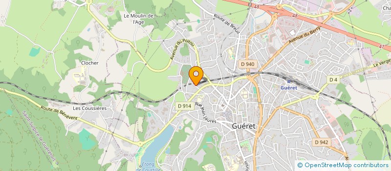 localisation de l'entreprise C.A.G. à GUERET