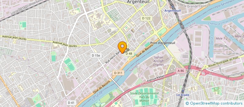 localisation de l'entreprise C.A.G COMPTA  ARGENTEUIL