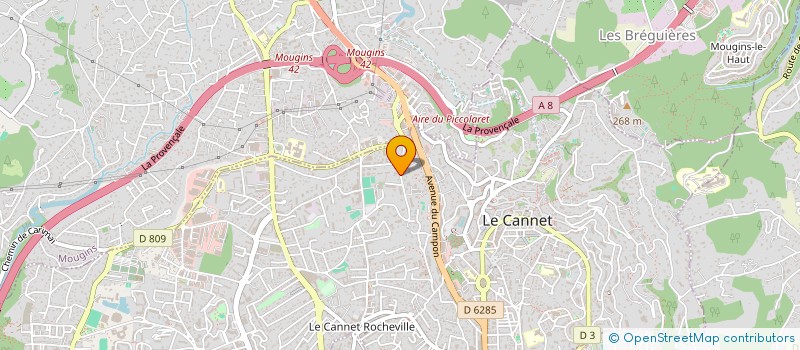 localisation de l'entreprise C.A.I à LE CANNET