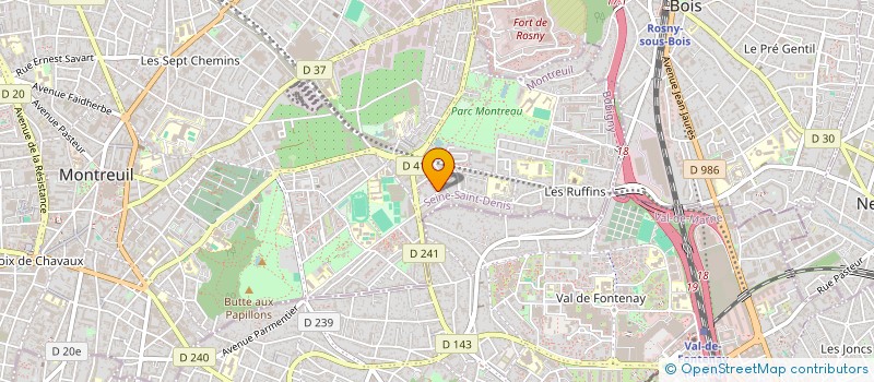 localisation de l'entreprise C A IMMO  MONTREUIL