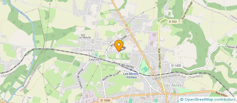 localisation de l'entreprise C A INDUSTRIE à LES ABRETS-EN-DAUPHINE