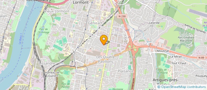 localisation de l'entreprise C.A.J.  LORMONT