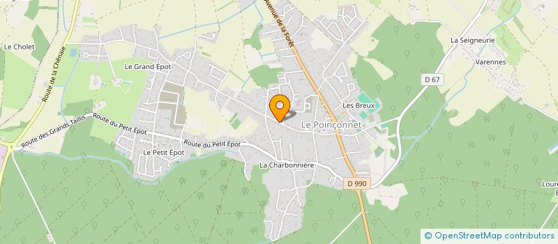 localisation de l'entreprise C.A.J à LE POINCONNET