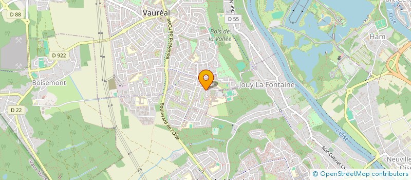 localisation de l'entreprise C.A.J.CABINET ASSURANES JACQUOT  VAUREAL