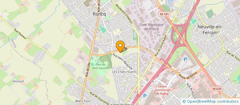 localisation de l'entreprise C.A.J.M.F. à RONCQ