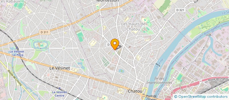 localisation de l'entreprise C.A.L.  CHATOU