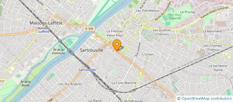 localisation de l'entreprise C. A. L à SARTROUVILLE