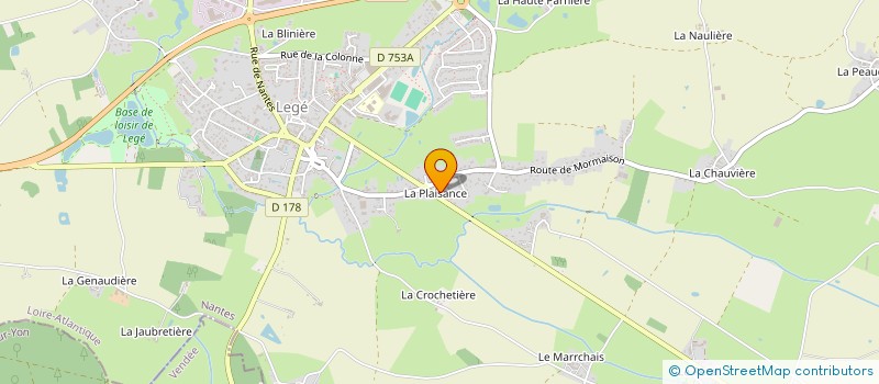 localisation de l'entreprise C.A.L  LEGE