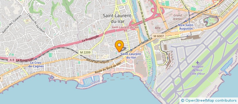 localisation de l'entreprise C.A.L.  SAINT-LAURENT-DU-VAR