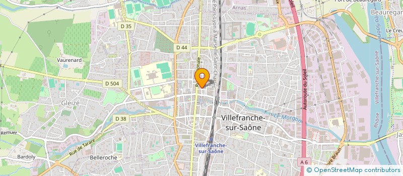 localisation de l'entreprise C.A.L.M à VILLEFRANCHE-SUR-SAONE
