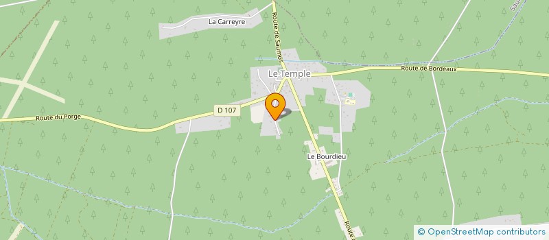 localisation de l'entreprise C.A.L.M.  LE TEMPLE