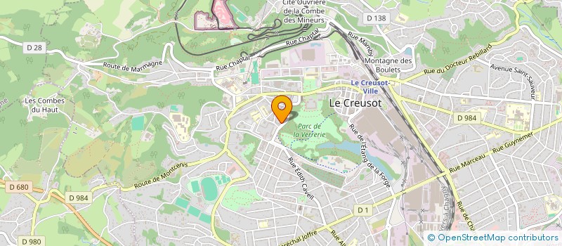 localisation de l'entreprise C.A.M à LE CREUSOT