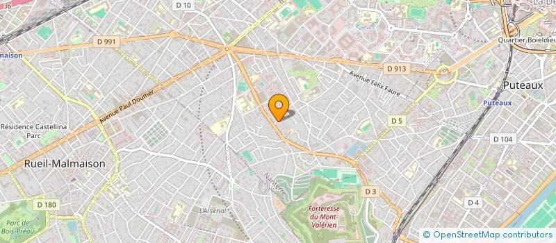 localisation de l'entreprise C A M  NANTERRE