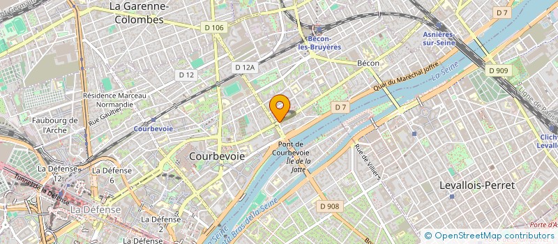 localisation de l'entreprise C A M E C A à COURBEVOIE