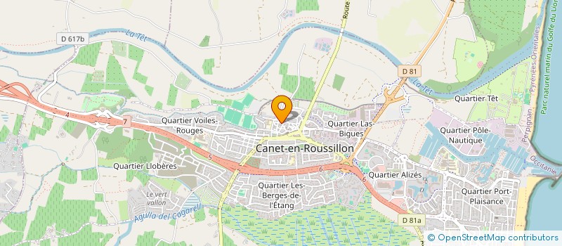 localisation de l'entreprise C.A.M.P.  CANET-EN-ROUSSILLON