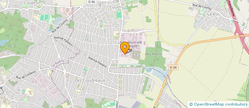 localisation de l'entreprise C.A.M.T.P. à COURTRY