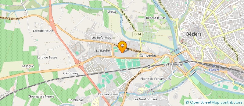 localisation de l'entreprise C&A MAISON ROBESPIERRE  BEZIERS