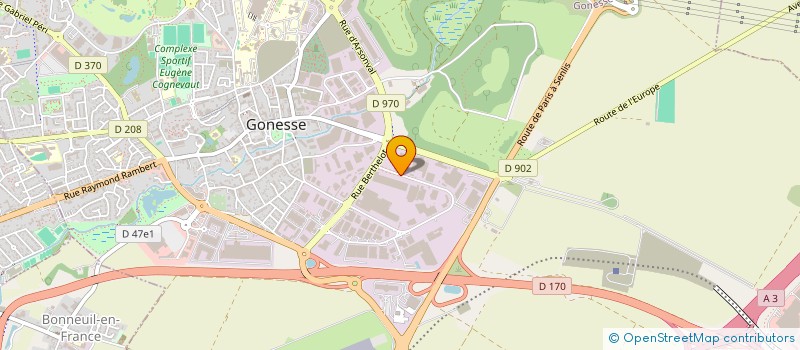 localisation de l'entreprise C.A.N. à GONESSE