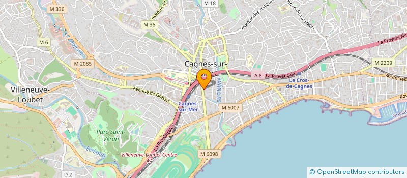 localisation de l'entreprise C.A.N à CAGNES SUR MER