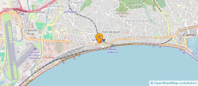 localisation de l'entreprise C.A.N.E. à CANNES