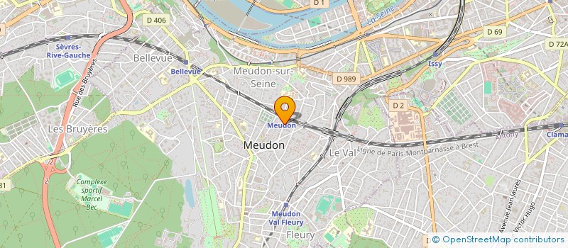 localisation de l'entreprise C.A. OPTIQUE à MEUDON