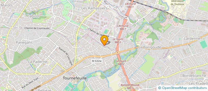 localisation de l'entreprise C.A.P. à COLOMIERS